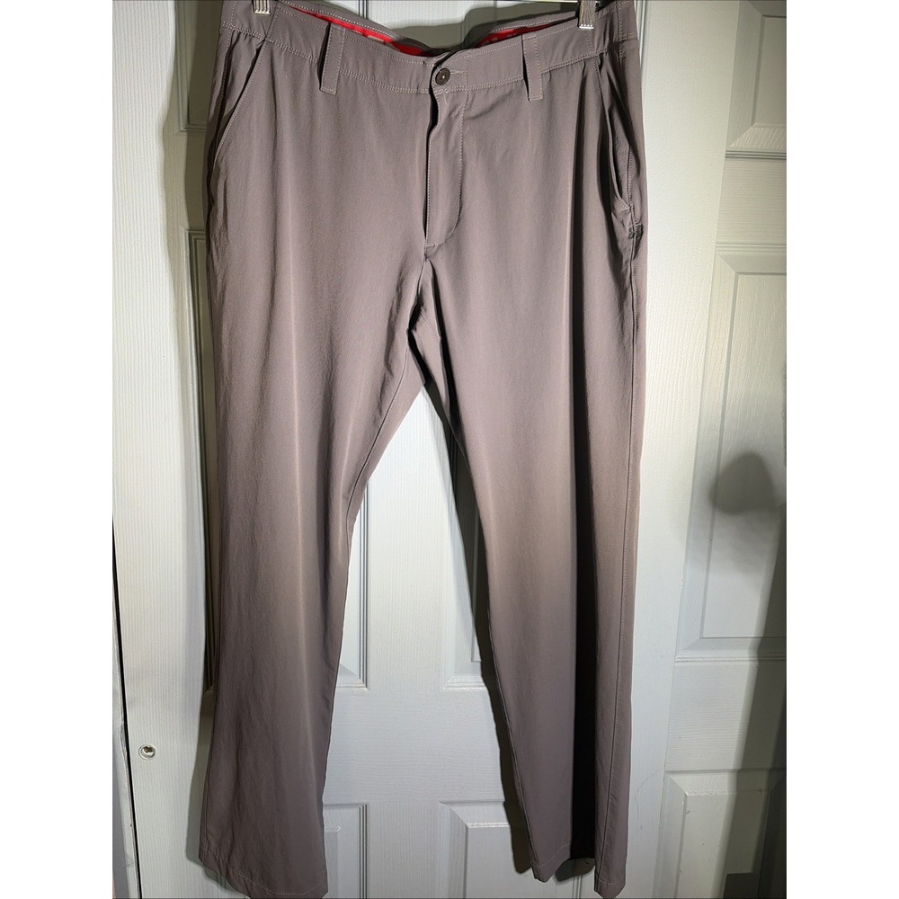 Under Armour Golf Pants Mens 38/32 Gray Performance Trousers.